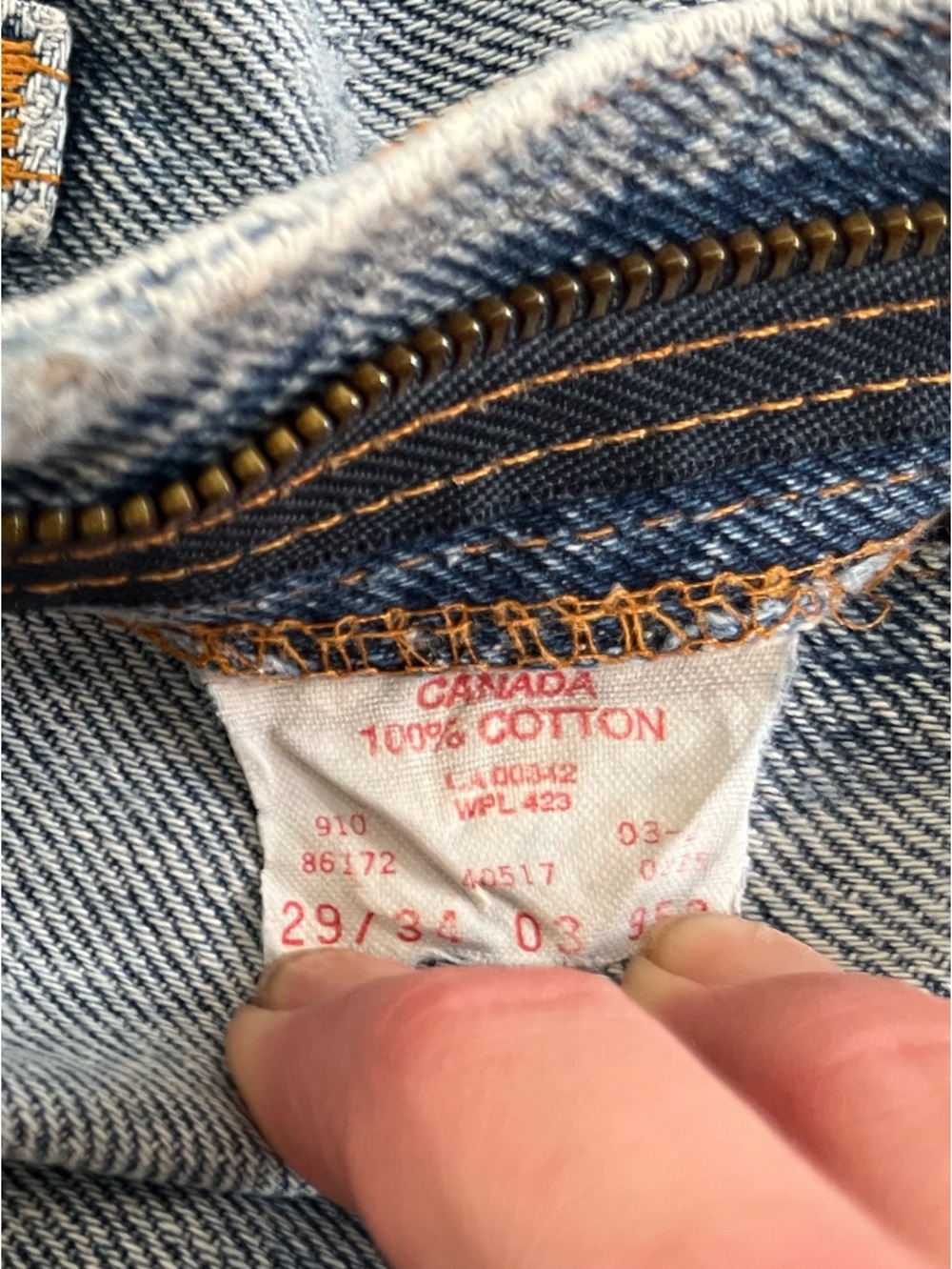 Levi's Vintage Light Blue Distressed Re-Worked 517 Jeans - Picture 3 of 10